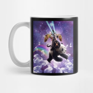 Lazer Warrior Space Cat Riding Panda With Taco Mug